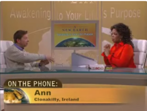 A New Earth webcast on Chapter 2 with Eckhart Tolle and Oprah Winfrey. Ann on the phone